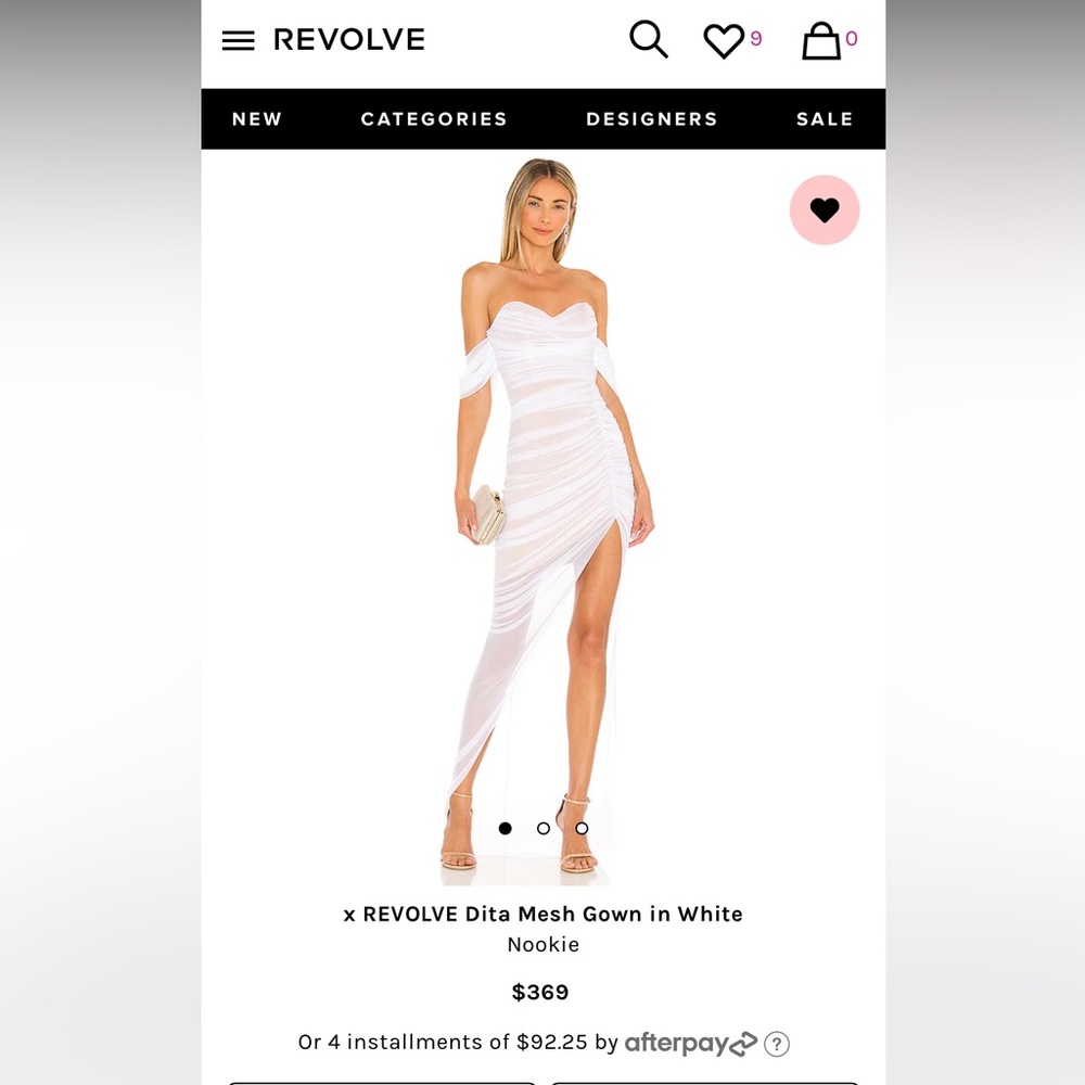 White dress, size medium, great condition!